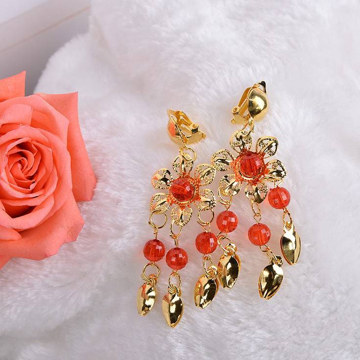 Plum earrings